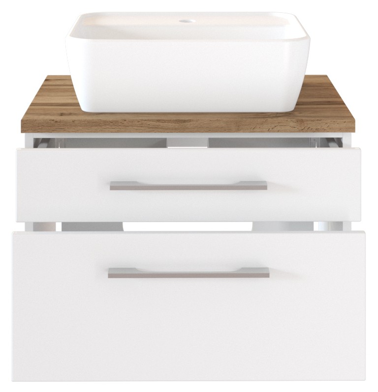 Held Möbel Waschtisch-Set Davos weiß -H- (rechts) 90 cm bei jetzt weiß/matt kaufen