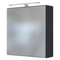 Held Möbel Spiegelschrank Davos 60 cm graphit/matt grau