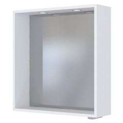 Held Möbel Spiegelpaneel Davos 60 cm weiß/matt weiß