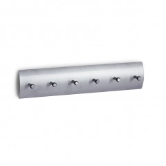 Zeller Schlüsselboard, Edelstahl/Aluminium, silber, 34 x 7 x 3,8 cm