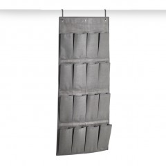 Zeller Hänge-Aufbewahrung, 16 Fächer, Vlies, grau, 47 x 110 cm