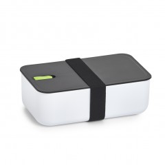 Zeller Lunch Box, Kunststoff, weiß/schwarz/grün, 750 ml, 19 x 12 x 6,5 cm