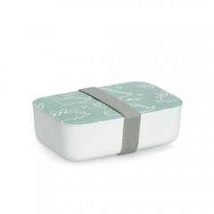 Zeller Lunch Box 'Dino', Kunststoff, mint/weiß, ca. 19  x 12,5  x 6 cm