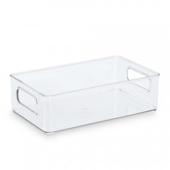 Zeller Aufbewahrungsbox, Kunststoff, transparent, ca. 25,5 x 15,1 x 7,6 cm