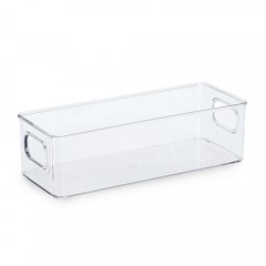 Zeller Aufbewahrungsbox, Kunststoff, transparent, ca. 25,5 x 9,5 x 7,6 cm