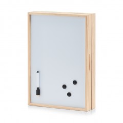 Zeller Schlüssel-/Memo-Box m. Whiteboard, Holz