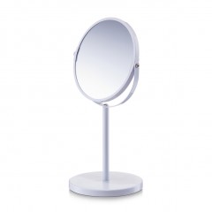 Zeller Kosmetikspiegel, 1x/3x, Metall, weiß, Ø15 x 35 cm