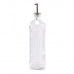 Zeller Essig-/Ölflasche, 730 ml, Glas, transparent, Ø7,8 x 30 cm