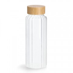 Zeller Glasflasche m. Bambusdeckel, 1000 ml