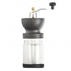 Zeller Kaffeemühle, Glas/Kunststoff, schwarz, Ø8,5 x 20,5 cm