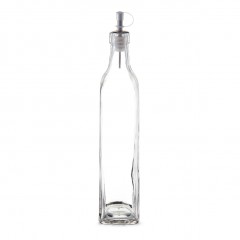 Zeller Essig-/Ölflasche, 500 ml, Glas, transparent, 5,8 x 5,8 x 30 cm