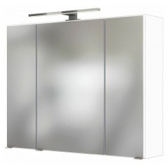 Held Möbel Spiegelschrank Baabe 80 cm weiß/matt weiß