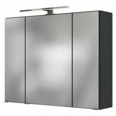 Held Möbel Spiegelschrank Baabe 80 cm graphit/matt grau