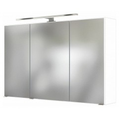 Held Möbel Spiegelschrank Baabe 100 cm weiß/matt weiß