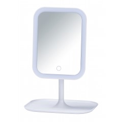 Wenko LED Kosmetik-Standspiegel Bertiolo, Leuchtspiegel