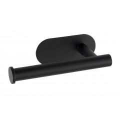 Wenko Turbo-Loc® Edelstahl Toilettenpapierhalter Orea Black Matt, WC-Rollenhalter aus rostfreiem Edelstahl