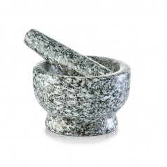 Zeller Mörser & Stößel-Set, Granit, grau, Ø13 x 8 cm