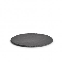 Zeller Servierplatte, rund, Schiefer, anthrazit, Ø30 x 0,4-0,6 cm
