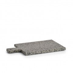 Zeller Servierplatte m. Griff, Granit, anthrazit, 30 x 18 x 1 cm