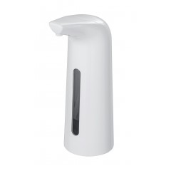 Wenko Sensor Desinfektionsmittel- und Seifenspender Larino, automatischer Infrarot Seifen-Dosierer & Desinfektionsspender, Füllmenge: 400 ml