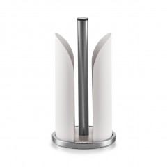 Zeller Küchenrollenhalter, Edelstahl/Metall, matt grau, Ø15 x 30,5 cm