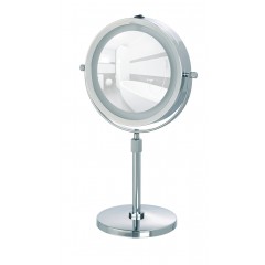 Wenko LED Kosmetikspiegel Lumi, Standspiegel, 5-fach Vergrößerung
