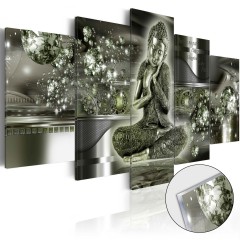 Artgeist Acrylglasbild - Emerald Buddha [Glass]