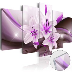 Artgeist Acrylglasbild - Violet Desert Lily [Glass]