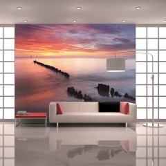 Artgeist Fototapete - Sonnenaufgang an der Ostsee