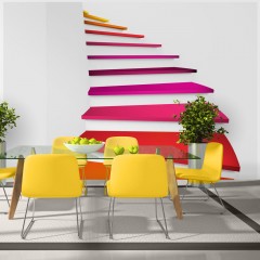 Artgeist Fototapete - Colorful stairs