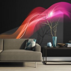 Artgeist Fototapete - Abstract colorful jellyfish