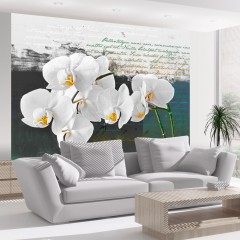 Artgeist Fototapete - Orchidee -  Inspiration des Dichters