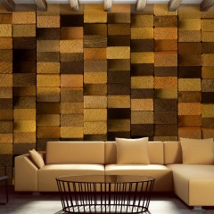 Artgeist Fototapete - Wooden Wall