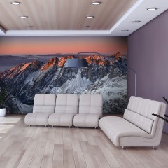 Artgeist Fototapete - Beautiful sunrise in the Rocky Mountains