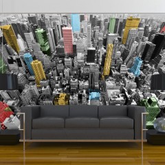Artgeist Fototapete - New York - Kaleidoskop