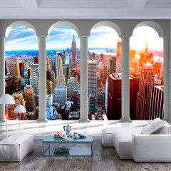 Artgeist Fototapete - Pillars and New York
