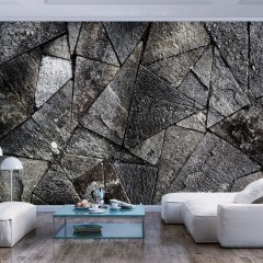 Artgeist Fototapete - Pavement Tiles (Grey)