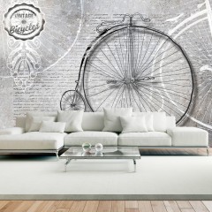 Artgeist Fototapete - Vintage bicycles - black and white