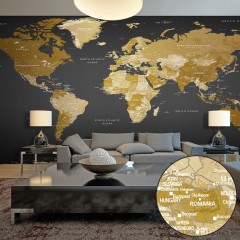 Artgeist XXL Tapete - World Map: Modern Geography II