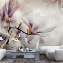 Artgeist Fototapete - Subtle Magnolias - First Variant