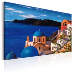 Artgeist Gemaltes Bild - Beautiful Santorini