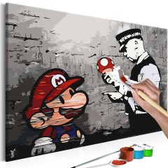 Artgeist Malen nach Zahlen - Mario (Banksy)