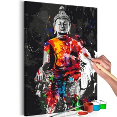 Malen nach Zahlen - Buddha in Colours