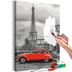 Malen nach Zahlen - Car in Paris