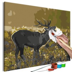 Malen nach Zahlen - Deer on Rut