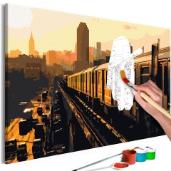Malen nach Zahlen - New York Subway Zug