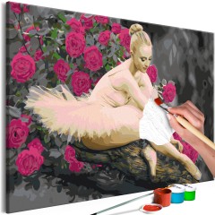 Malen nach Zahlen - Rose Ballerina