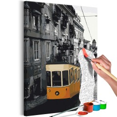 Malen nach Zahlen - Straßenbahn Lissabon