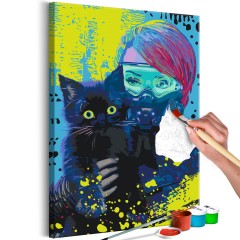 Artgeist Malen nach Zahlen - Cyber-Kitten