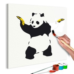 Artgeist Malen nach Zahlen - Panda With Bananas